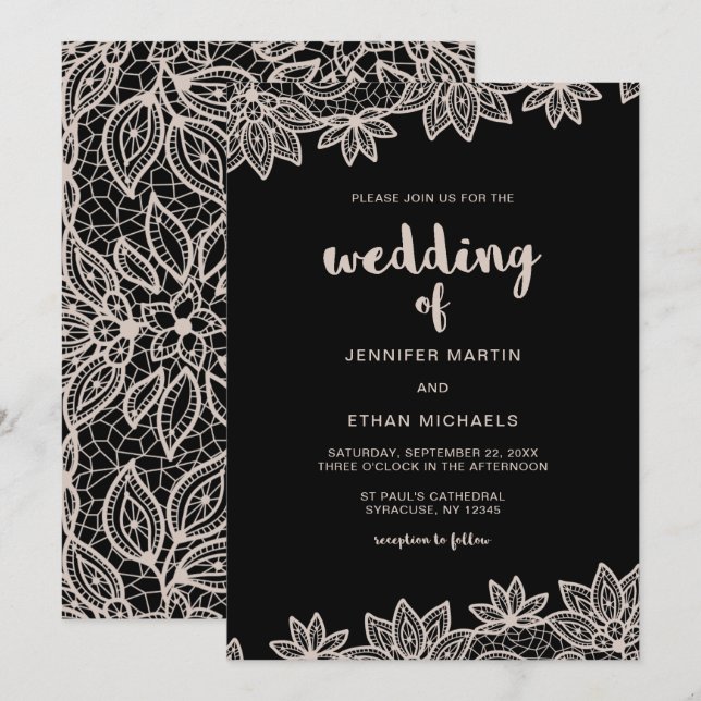 Invitation Timeless Wedding (Devant / Derrière)