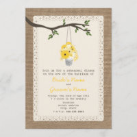 Tin De Répétition Fleur sauvage Inspiré Par Burlap