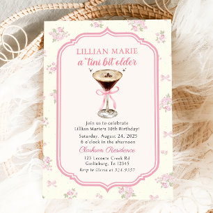 Invitation Tini Bit Ancien Espresso Martini Coquette Annivers