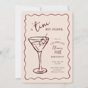 Invitation Tini Bit Anniversaire 30e fête d'anniversaire