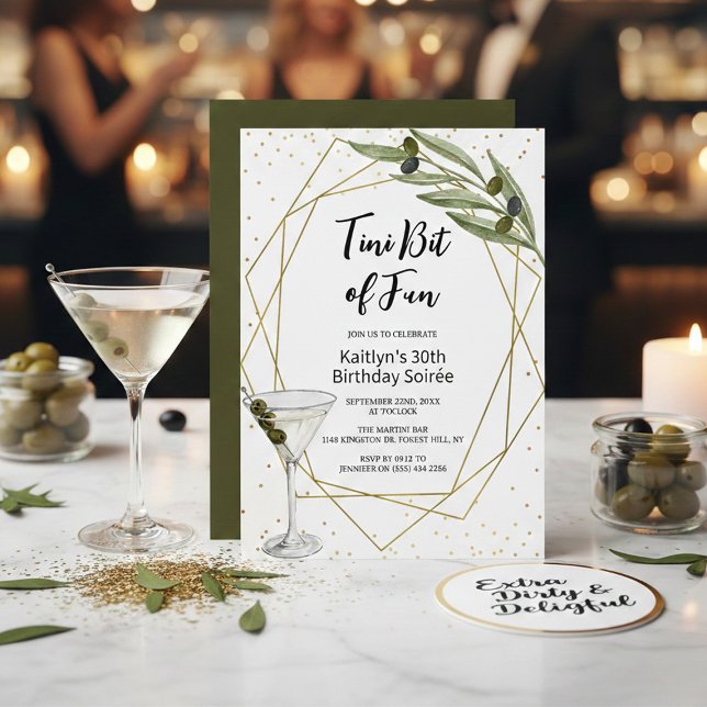 Invitation Tini Bit Of Fun Martini Soirée (Créateur téléchargé)