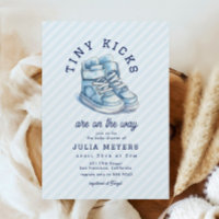 Tiny Kicks Basket Sports Baby shower bleu