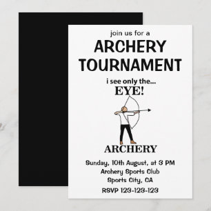 Invitation Tir à l'arc Sports Arc Flèche Tir à l'arc