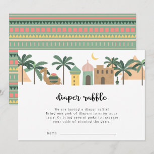 Invitation Tirage de couche thème désert chameau