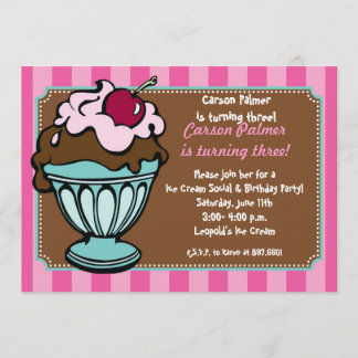 Invitation Tirages de Sundae Shoppe
