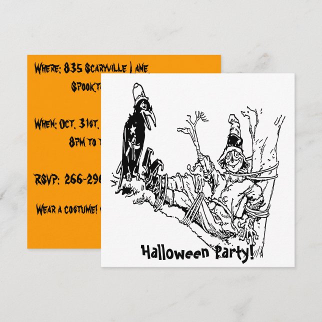 Invitation Tiret d'écusson associé à l'arbre (Devant / Derrière)