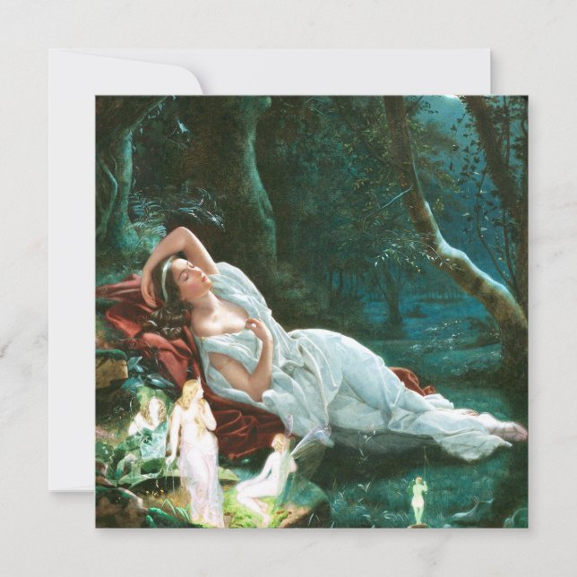 Invitation Titania Dormir au clair de lune - Simmons Art (Devant)