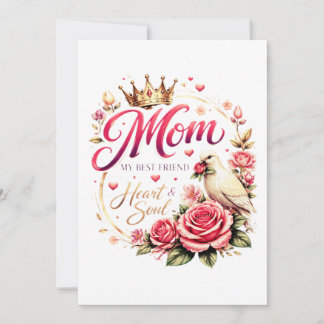 Invitation 🌸 Title (SEO + Trending) Mom Crown Rose Design – 