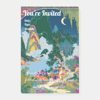 Invitation to a Courtyard Art Party Post-it Notes