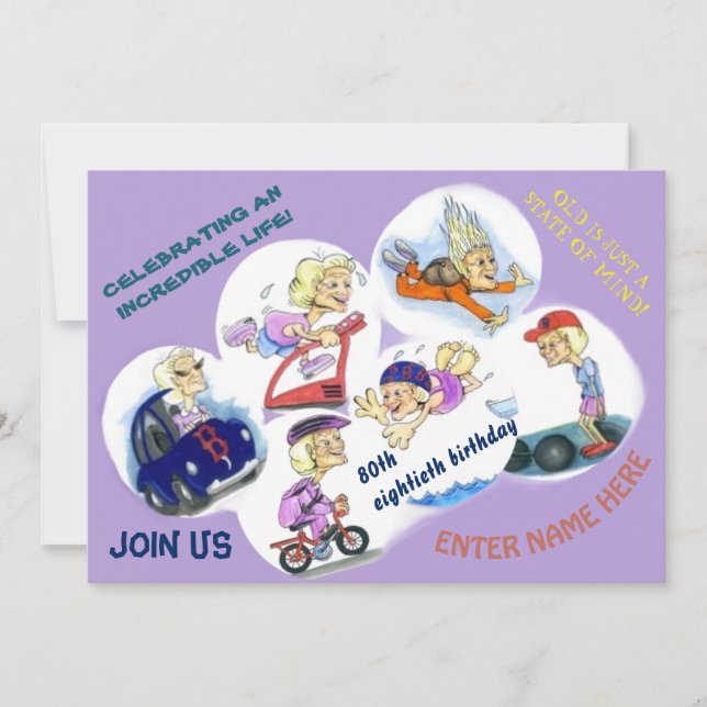 Invitation To A Special Birthday Celebration (Front)