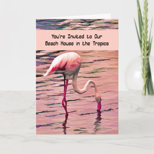 Invitation to a Tropical Beach Cottage (Front)