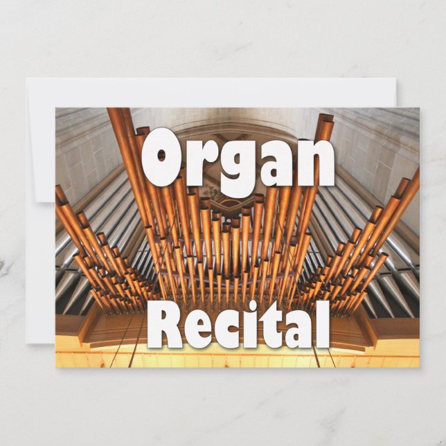 Invitation to an organ recital - Ulm pipes (Front)