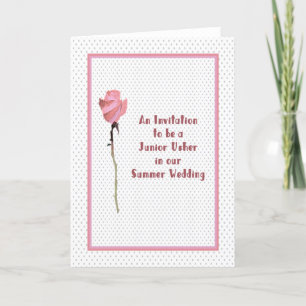 Invitation to be Junior Usher in Summer Wedding