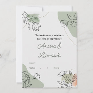 Invitation to Commitment or Flower Wedding