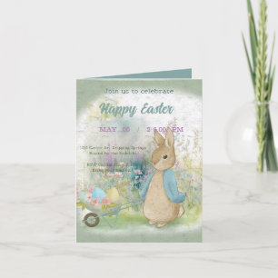 invitation to Easter with Peter Rabbit