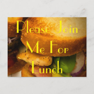 Invitation To Lunch Post Card