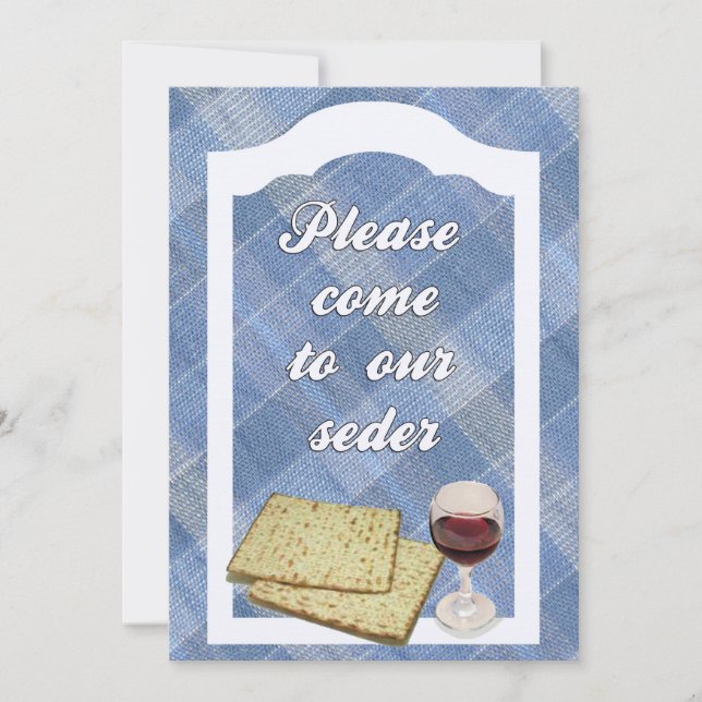 Invitation to Passover Seder (Front)