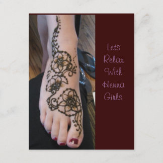Invitation to relax henna time