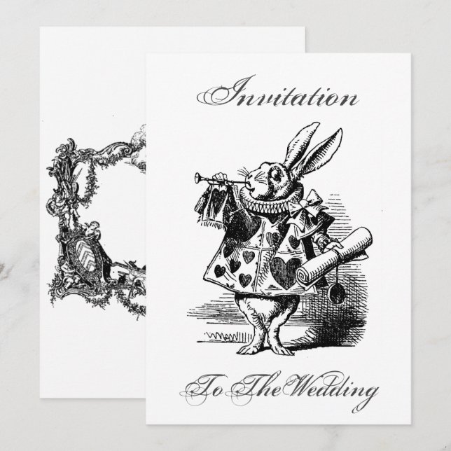 Invitation  to the wedding card – Einladung (Front/Back)