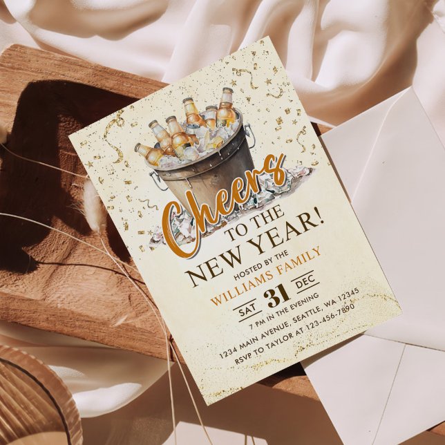 Invitation Toast à la fête du Nouvel An (Créateur téléchargé)