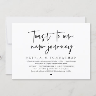 Invitation Toast À Notre Nouveau Voyage, Brunch Mariage