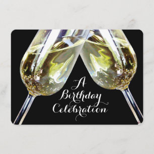 Invitation Toast de Champagne 50e anniversaire