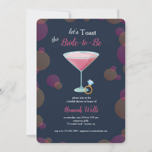 Invitation Toast the Bride Fête des mariées