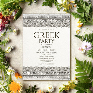 Invitation togolais grec avec éléments en pierre