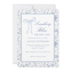 Toile Bleu Bow Quelque chose Fête des mariées Bleu