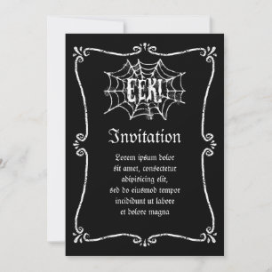 Invitation Toile d'araignée EEK
