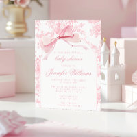 Toile rose française Floral Bow Boho Baby Girl Dou