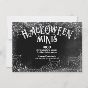 Invitation Toiles d'araignées de photographie de miniatures d