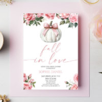 Tombée amoureuse Arc rose Citrouille Floral Shower