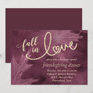 Invitation Tomber amoureux de l'automne   Mulberry Friendgivi