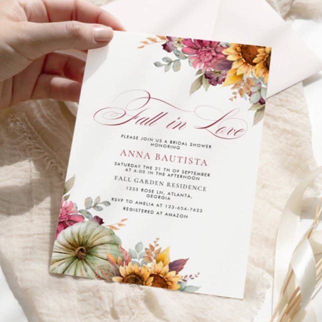 Invitation Tomber dans la Fête des mariées de l'amour (Créateur téléchargé)