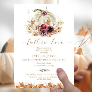 Invitation Tomber dans la Fête des mariées de l'amour