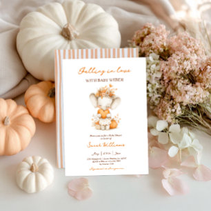 Invitation Tomber dans l'amour Citrouille Baby shower Invitat