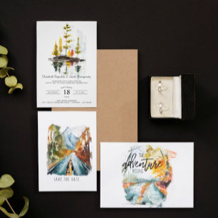 Invitation Tomber dans l'amour Rustic Autumn Mariage