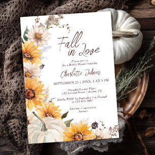 Invitation Tomber dans l'amour Sunflower Daisy Fête des marié