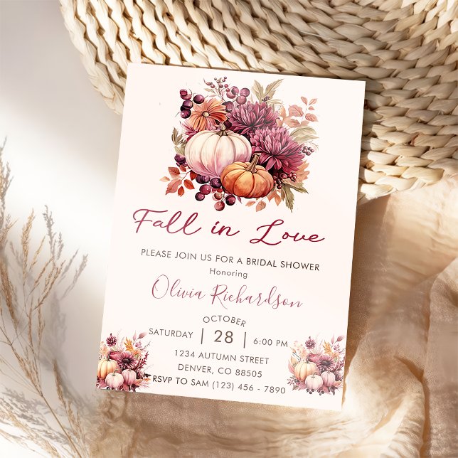 Invitation Tombez amoureux de la fête prénatale de mariage de (Créateur téléchargé)