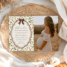 Tombez amoureux de la photo de Baby Shower Floral 