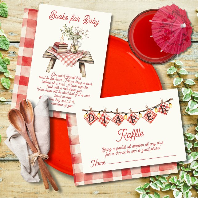 Invitation tombole de baby shower de bébé-Q (Créateur téléchargé)
