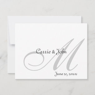 Invitation Ton sur les monogrammes de ton