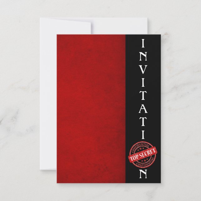 Invitation Top Secret Corporate Fun (Devant)