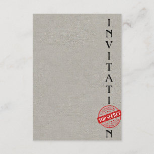 Invitation Top Secret Entreprise