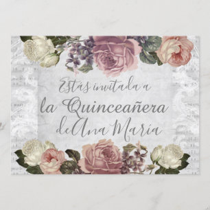 Invitation Torre Eiffel élégant lamentable de la Quinceanera