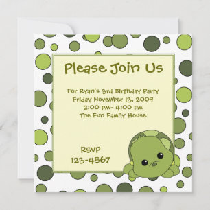 Invitation Tortue Cutie