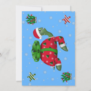 Invitation Tortue de Noël