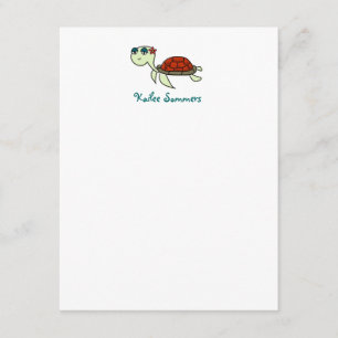 Invitation Tortue, sous la mer Papeterie personnelle