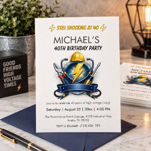 Invitation Toujours choquant à 40 ans Fête d'anniversaire d'é